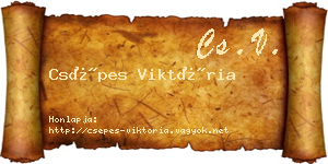 Csépes Viktória névjegykártya